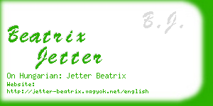 beatrix jetter business card